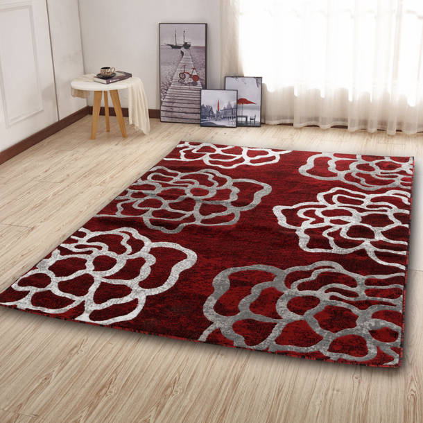 Ebern Designs Kimbrel Floral Rug & Reviews Wayfair